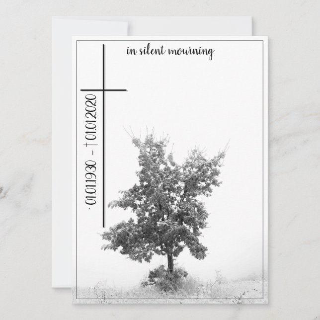 En silencio luto - árbol en prado 2.0 (Anverso)