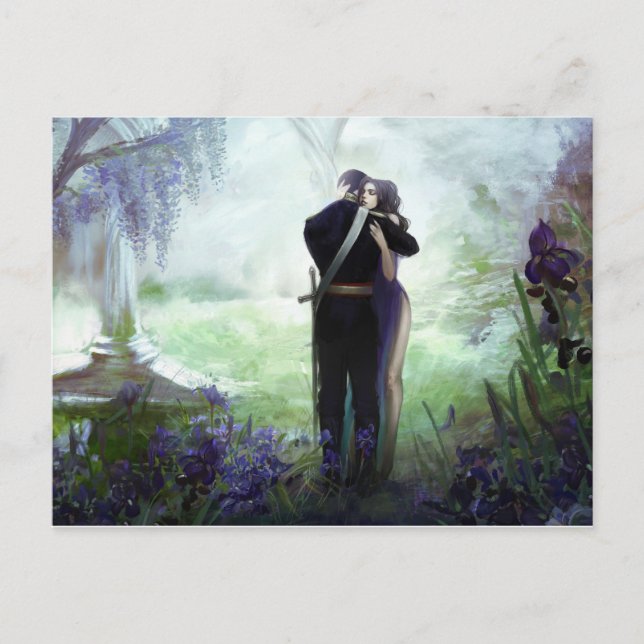 En su postal de los brazos (Anverso)