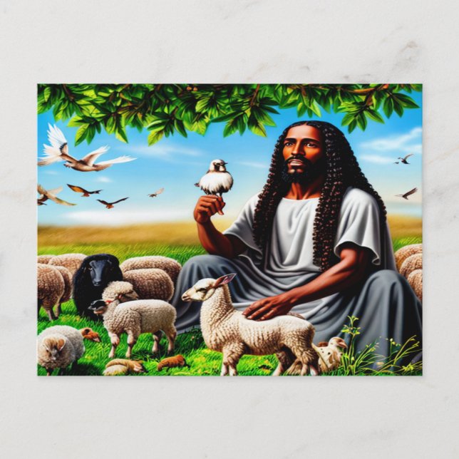 En su postal de presencia (Anverso)