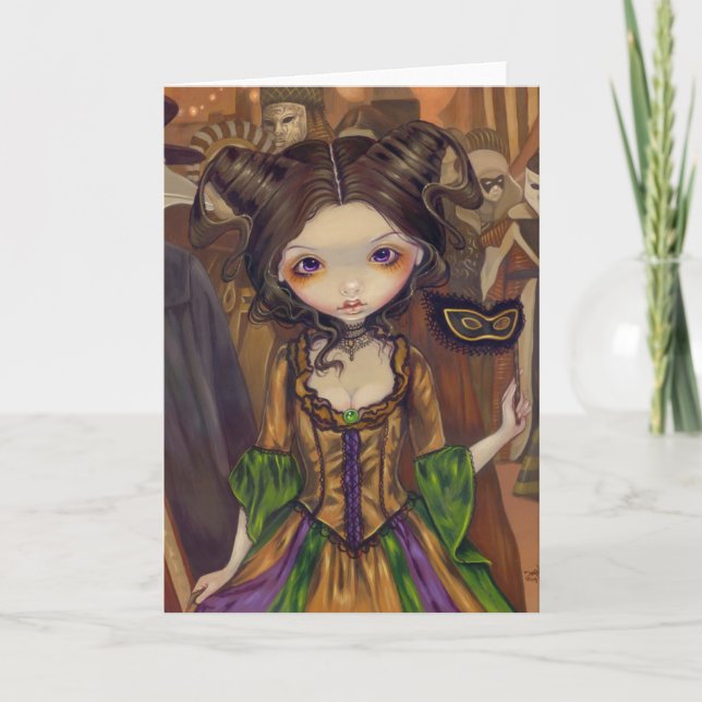 "En tarjeta de felicitación de la bola de (Anverso)