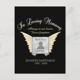 En tarjeta de foto de memoria amorosa