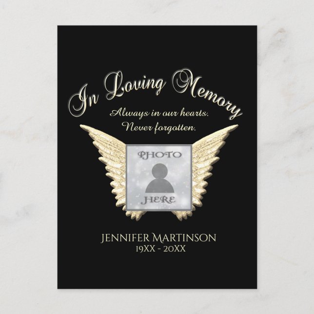 En tarjeta de foto de memoria amorosa (Anverso)