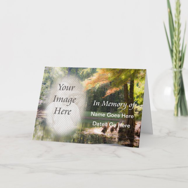 En tarjeta de notificación de Memoriam (Anverso)