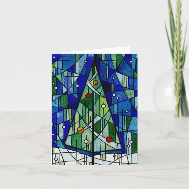 "En tarjeta del día de fiesta de una noche de los (Anverso)