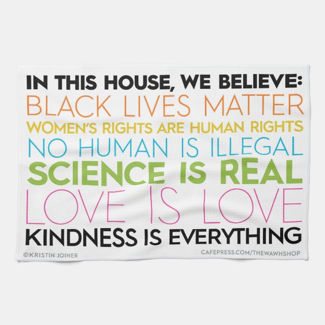 "En toalla de cocina de esta casa" (Horizontal)