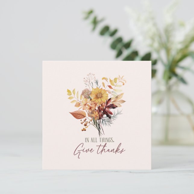 En todas las cosas dan gracias al otoño (Anverso de pie)