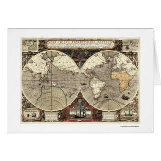 En todo el mundo mapa de Drake - 1595