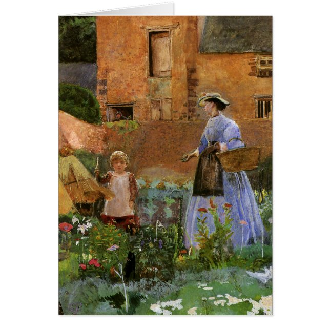 En un jardín en Cookham por George John Pinwell (Frente)