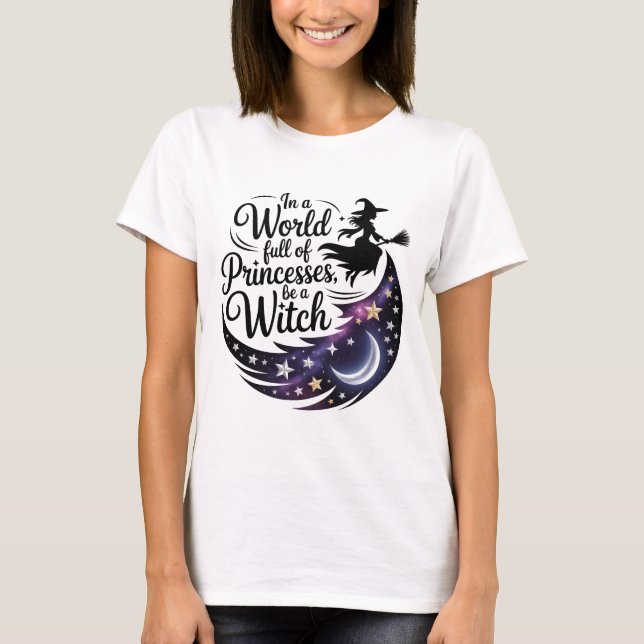 En un mundo lleno de princesas sé una camiseta de  (Anverso)