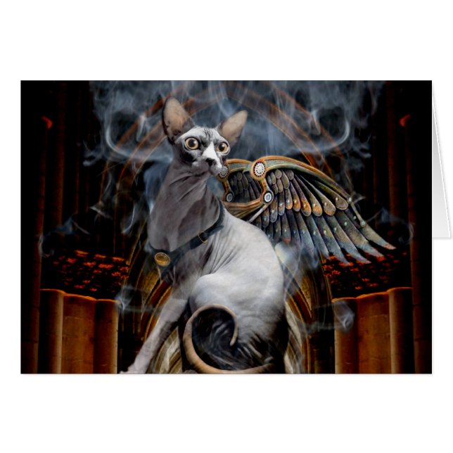 En un soplo del humo, él aparece - tarjeta (Anverso (Horizontal))