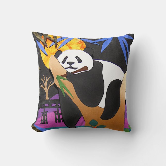 EN una almohada DE BAMBÚ de la panda de la COMA (Anverso)