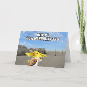 En una galaxia muy, muy lejana. Tarjeta de felicit