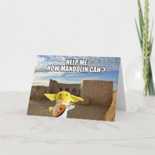 En una galaxia muy, muy lejana. Tarjeta de felicit