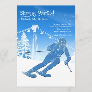 En Una Invitación De Esquí En Ejecución