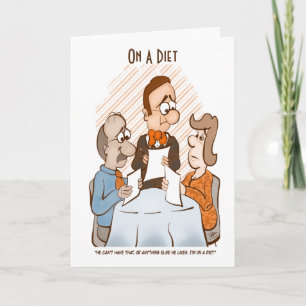 En Una Tarjeta De Saludo Dietética