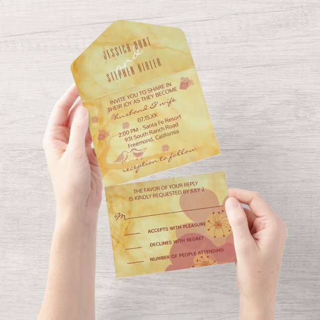 En Uno Boda Todo N Una Invitación Asiática Influencia Amo (desgarro)