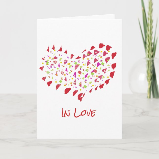 Enamorada De Ti Tarjeta De Felicitación De Corazón (Anverso)