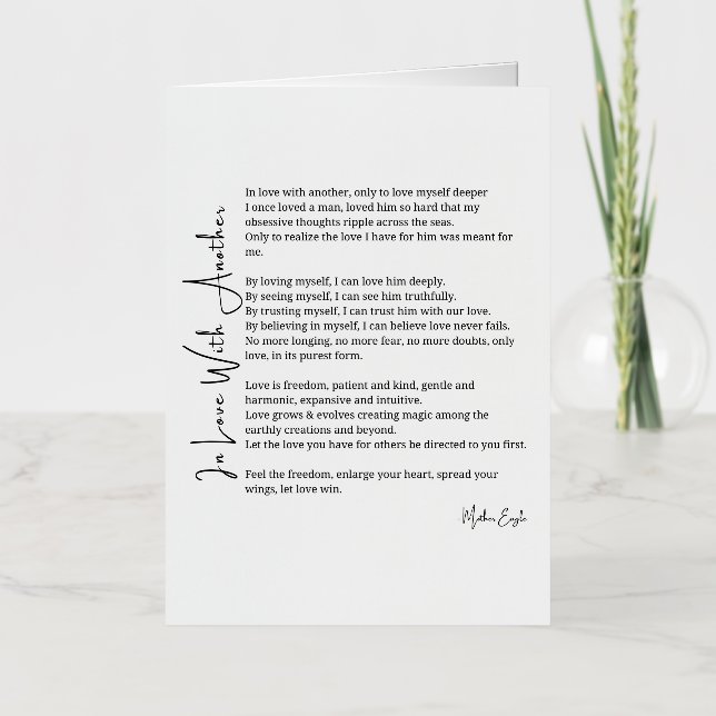 Enamorado de otro poema de amor (Anverso)