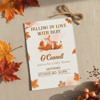 "Enamorándose de Baby" Invitación de baby shower