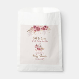 Enamorarse Bolsas de Regalo para Baby Shower Rústi