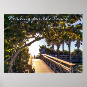 Encabezado para la impresión de playa