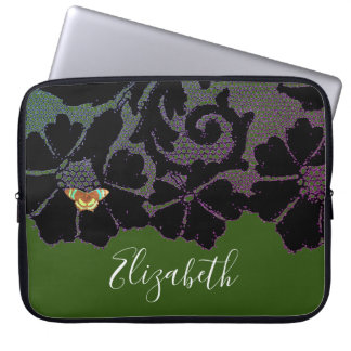 ENCAGE NEGRO CON MARIPOSA EN FUNDAS DE NEOPRENO VE