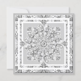 Encaje cerámico tarjeta gris negro