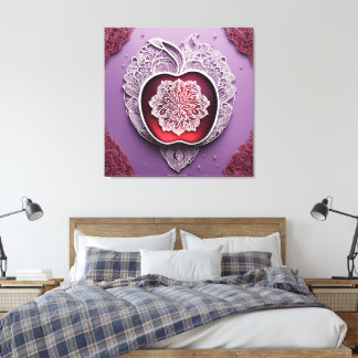 Encaje de manzana plateada arte de IA