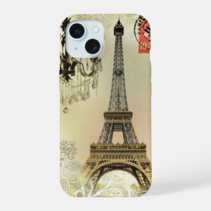 Encaje floral francés chic París femenino torre Ei
