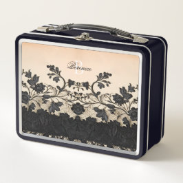 Encaje Floral Negro Gótico