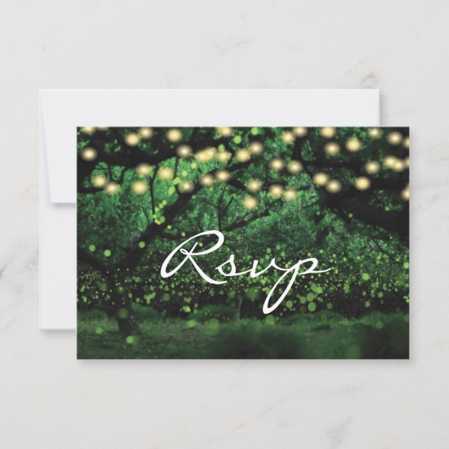 Encantada boda forestal RSVP (Anverso)