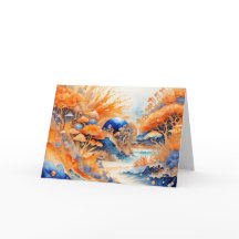 Encantado paisaje otoñal