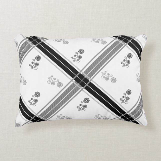 "Encantador" almohada de acento de algodón crossha (Anverso)