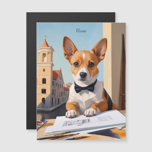 Encantador arquitecto de Corgi Perro Lover (Anverso/Reverso)