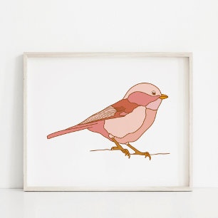 Encantador Arte de Aves Dibujadas a Mano