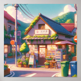Encantador Arte De Tiendas Locales De Estilo Anime