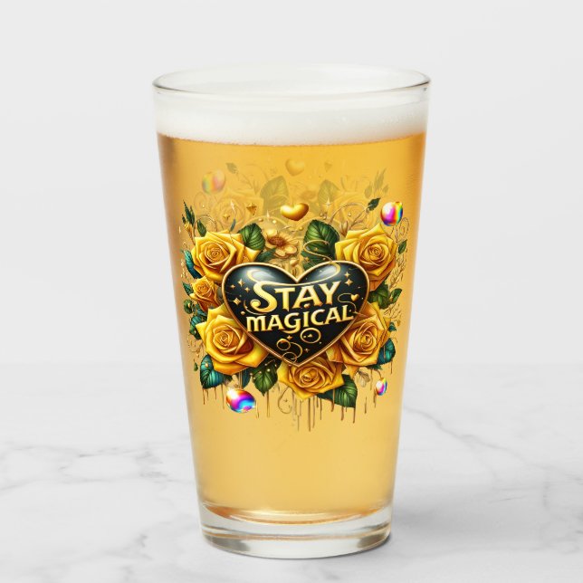 Encantador Bouquet de Rosas de Oro y Corazón (Reverso (lleno))