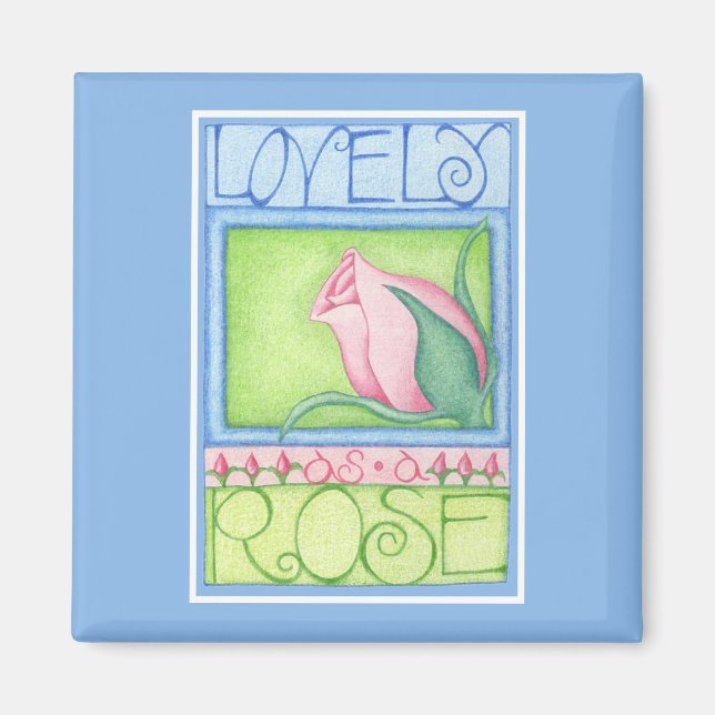 Encantador como imán Rosa (Frente)