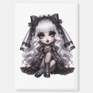 Encantador Con un Imán Cute Gótico de Lado Oscuro