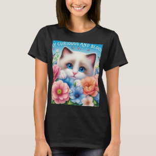 Encantador diseño de camisetas para gatos