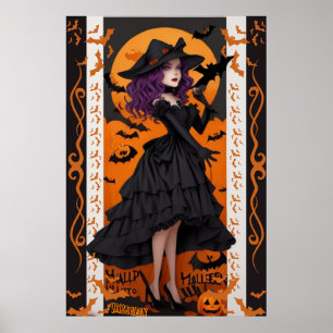 Encantador Muro de Halloween arte para espeluznant