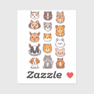 Encantador paquete de Pegatinas para animales