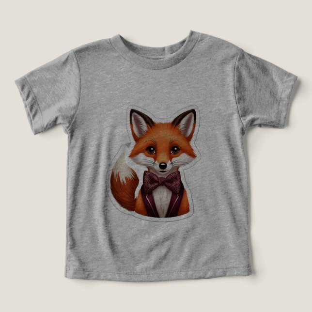 Encantador Pegatina de Fox sincera - Elegancia de  (Diseño delantero )