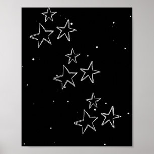 Encantador Poster floral Elegante arte en la par