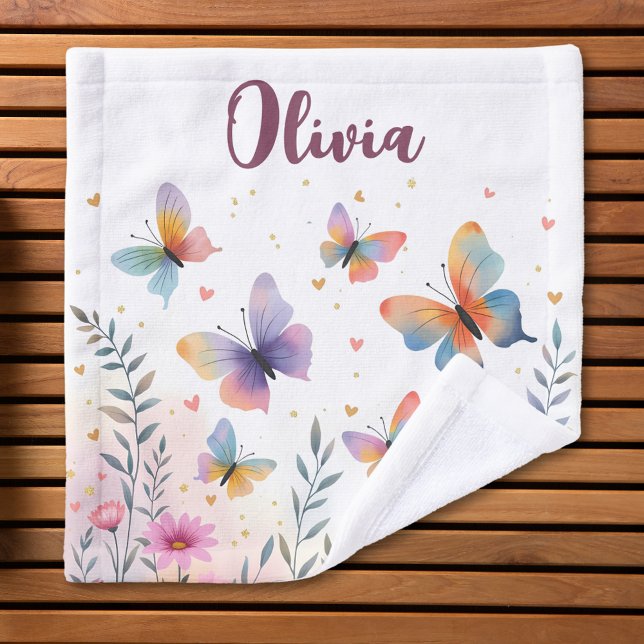 Encantador prado de mariposas al acuarela (Subido por el creador)