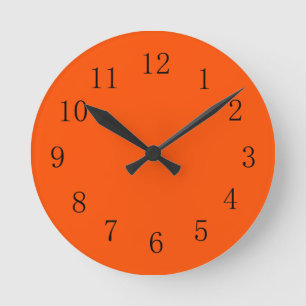 Encantador reloj de pared de cocina Naranja intern