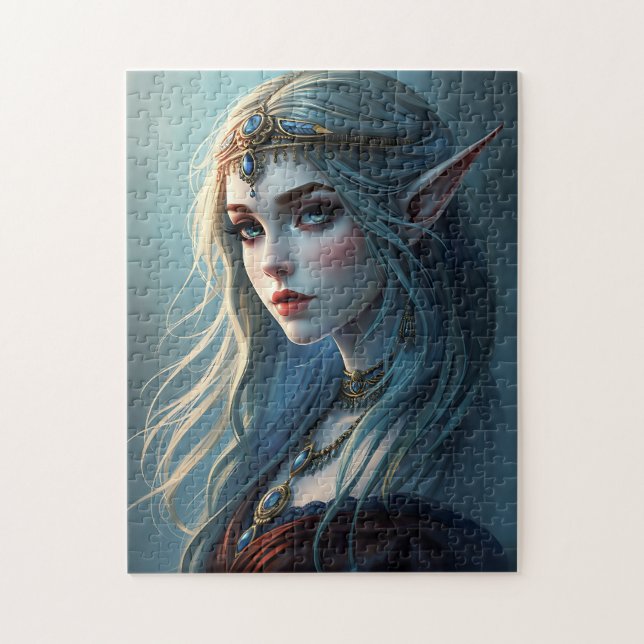 Encantador rompecabezas de Elven Princess Jigsaw (Vertical)