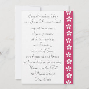 Encantador Sakura en la invitación a la boda de fr