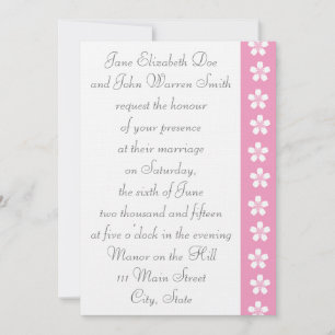 Encantador Sakura en la invitación a la boda petal