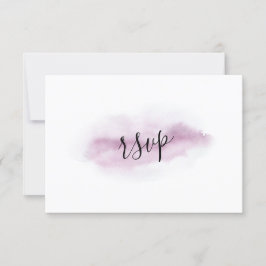 Encantadora caligrafía Boda acuarela rosa RSVP